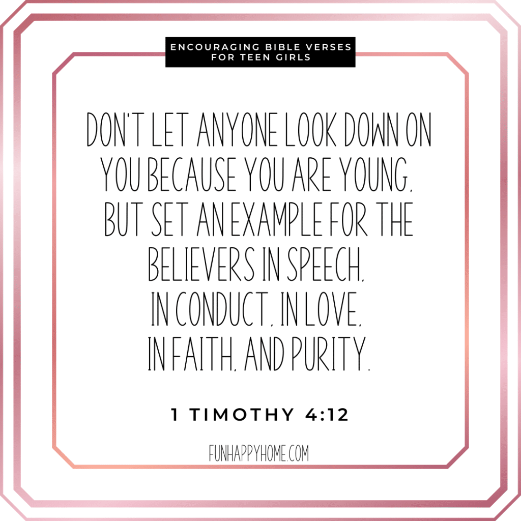 30 Encouraging Bible Verses For Teen Girls Fun Happy Home