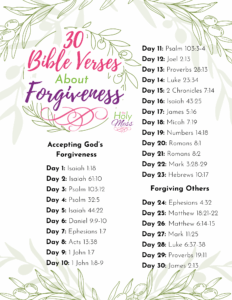 30 Healing Bible Verses On Forgiveness And Reconciliation
