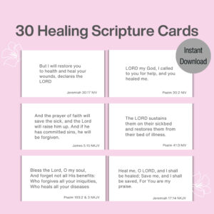 30 Healing Printable Scripture Cards Minimalist Healing Bible Verse Cards Mental Health Scriptures Encouragement Scripture Cards PDF Etsy