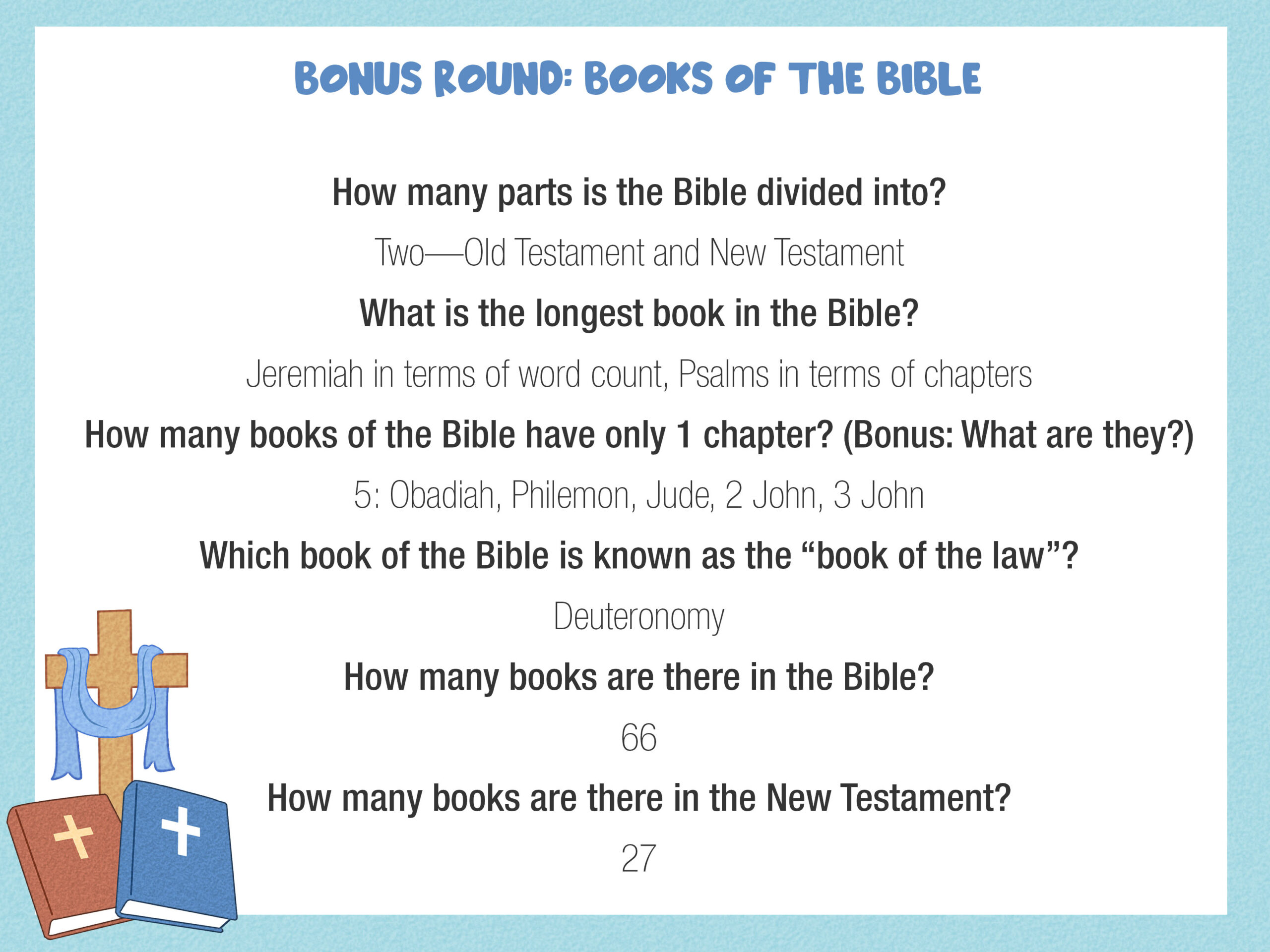 Printable Bible Trivia Worksheets