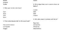 301 Bible Trivia Questions Answers free Download Sunday Worksheets Library