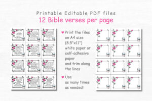 365 Bible Verse Scripture Cards Bible Study Christian Stickers Bible Journaling Daily Verse Cards Printable Quotes Cards Bible Quotes Etsy