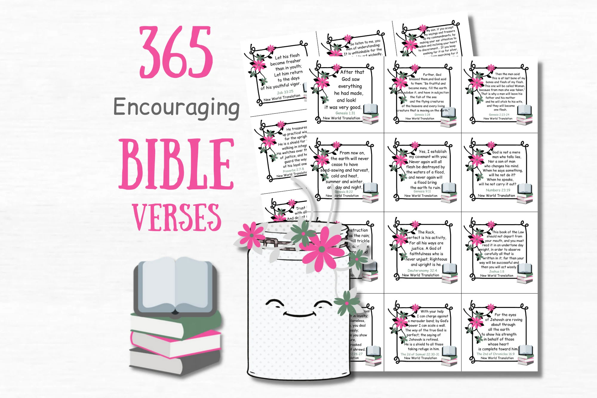 365 bible verse scripture cards bible study christian stickers bible journaling daily verse cards printable quotes cards bible quotes etsy