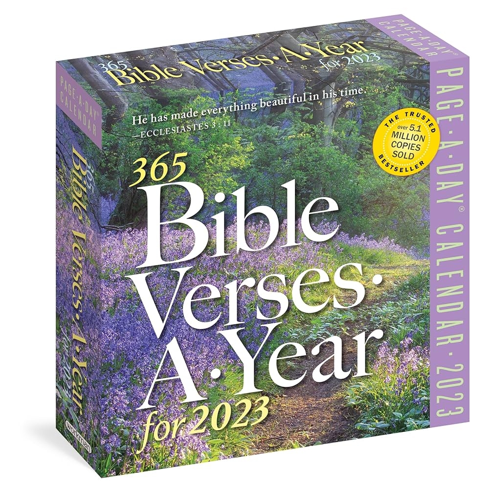 365 Bible Verses A Year Page A Day 2023 Timeless Words From The Bible To Guide Comfort And Inspire Workman Calendars 9781523515585 Amazon Books