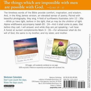 365 Bible Verses A Year Page A Day Calendar 2025 Timeless Words From The Bible To Guide Comfort And Inspire Workman Calendars 9781523525393 Amazon Books