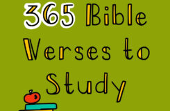 365 Bible Verses To Print For The Entire Year