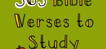 365 Bible Verses To Print For The Entire Year