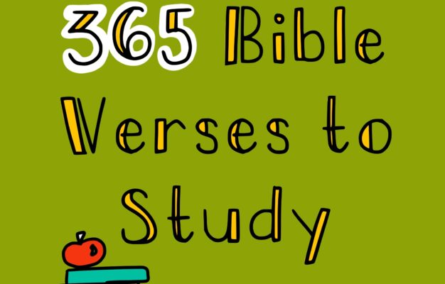 365 Bible Verses To Print For The Entire Year
