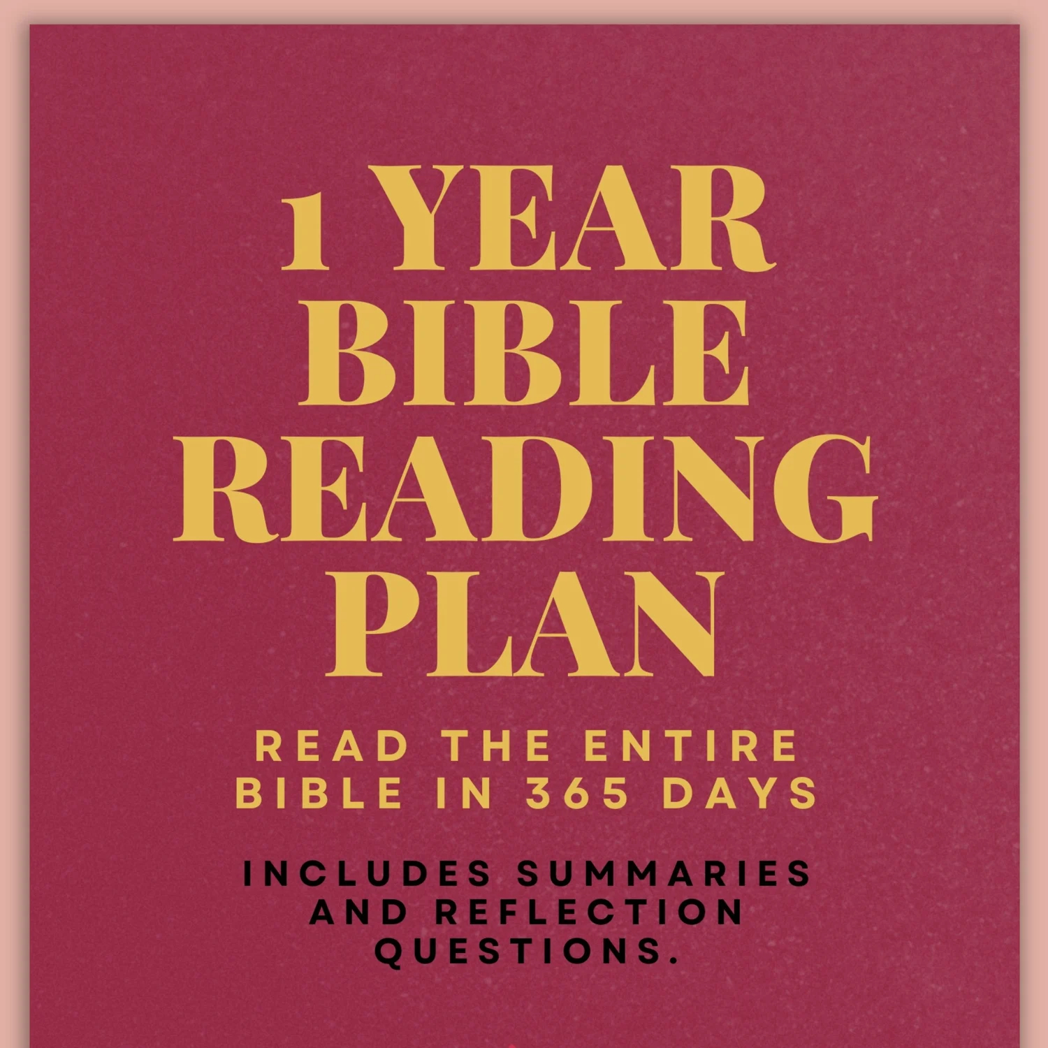 365 Day Bible Reading Plan PDF Summaries Reflection Questions Payhip