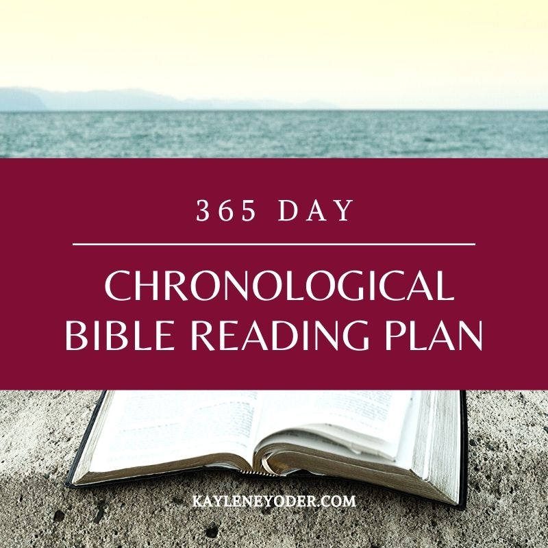 Printable Chronological Bible Reading Charts