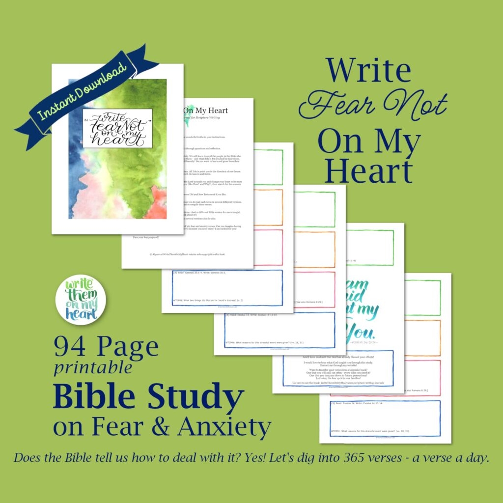 365 Fear Bible Verses Write Them On My Heart
