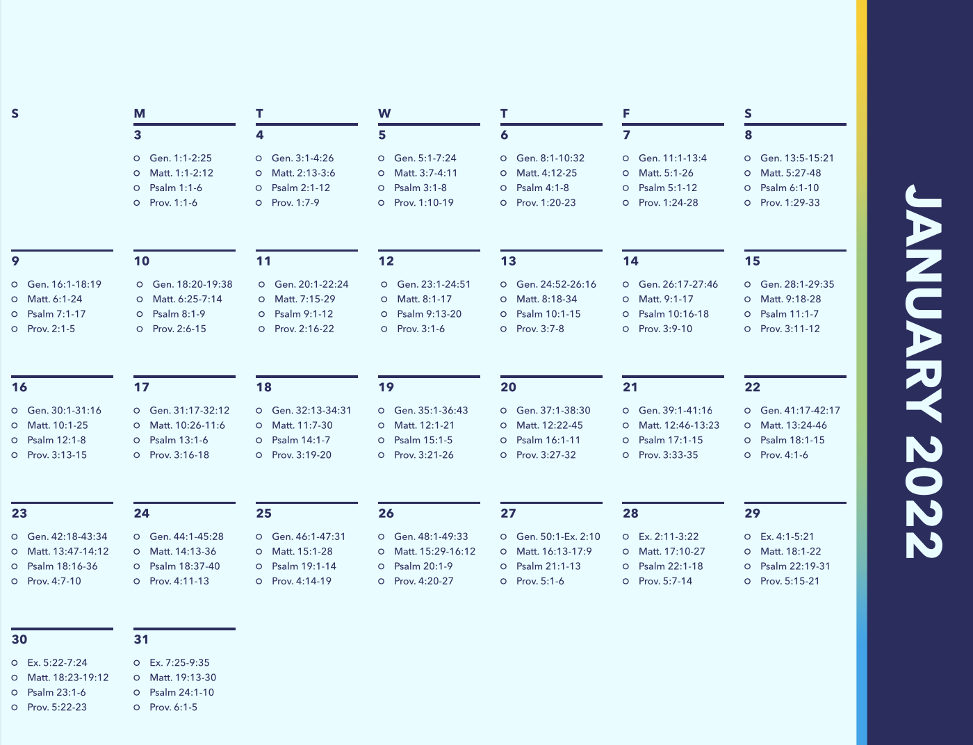 365 Reading Plan The Bridge Church