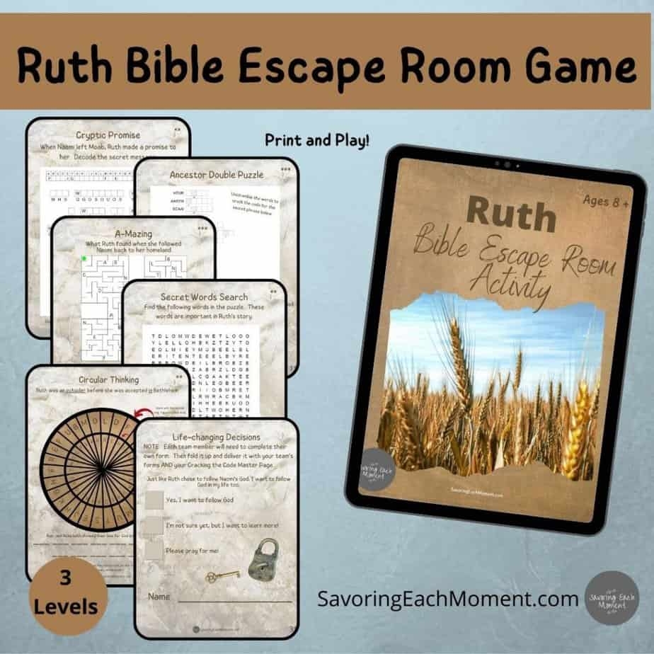 4 Awesome Printable Bible Escape Room Games To Play Savoring Each Moment