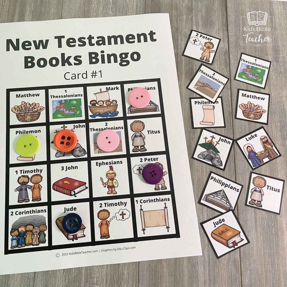 Free Printable Bible Bingo Template