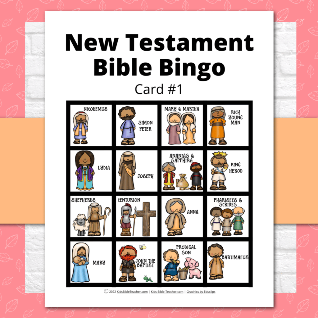 4 bible bingo games your kids will love to play kids bible teacher