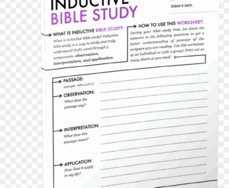4 Free Inductive Bible Study Worksheets Printable Inductive Bible Study Worksheets HD Png Download Vhv