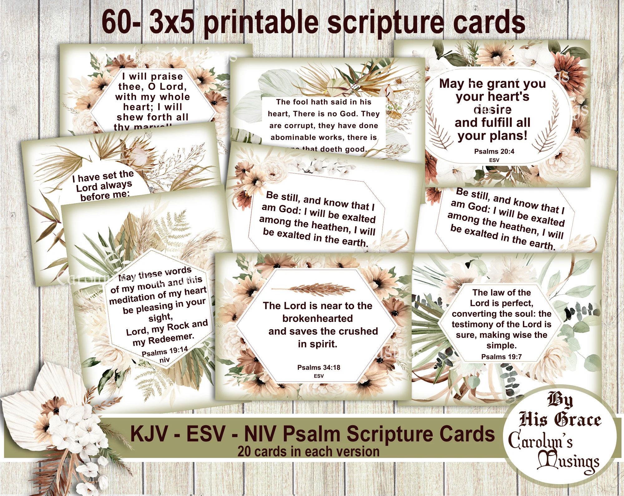 4 X 6 Scripture Etsy