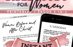 40 week Bible Study For Women 2 in 1 Printable Ebook For Group Or Solo Study On God Women Of The Bible And Femininity Christ And Her Etsy