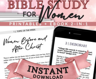 40 week Bible Study For Women 2 in 1 Printable Ebook For Group Or Solo Study On God Women Of The Bible And Femininity Christ And Her Etsy
