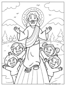 49 Jesus Coloring Pages Free PDF Printables