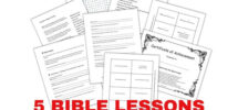 5 Bible Study Lessons Designed For Youth Easy to read And Understand 46 Printable PDF Worksheets For Church Homeschool And Bible Groups Etsy
