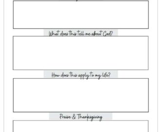 5 Free Printable Bible Study Worksheets For Christian Women
