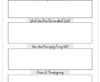 5 Free Printable Bible Study Worksheets For Christian Women