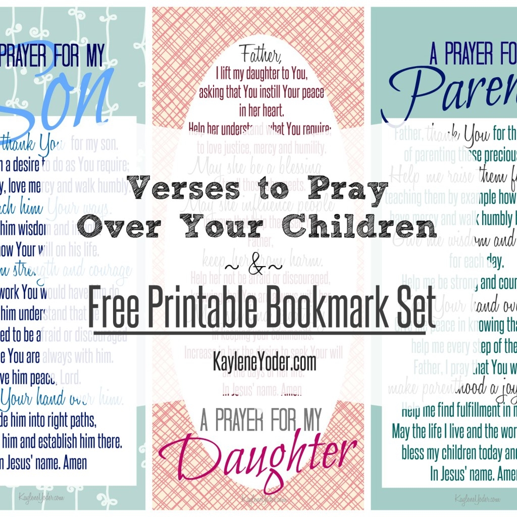 5 Verses To Pray Over Your Children Plus Free Bookmark 