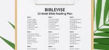 52 Week Bible Reading Plan With Printable PDF