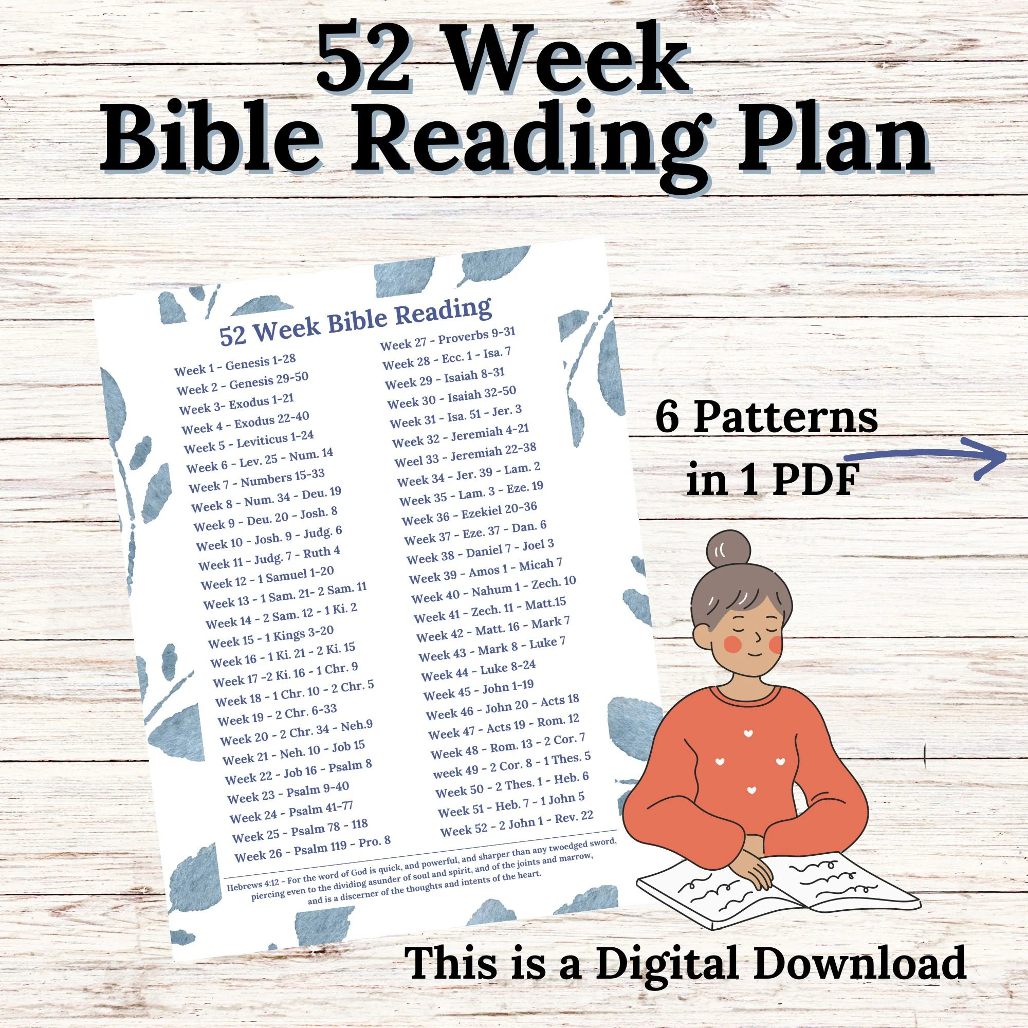 KJV Bible Reading Plan Printable