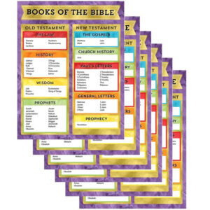 6 Ea Books Of The Bible Chart Bed Bath Beyond 28075930