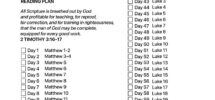 6 month New Testament Bible Reading Plan printable Etsy