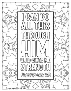 61 Bible Verse Coloring Pages Free Printable Christian Quotes