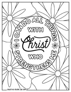 61 Bible Verse Coloring Pages Free Printable Christian Quotes