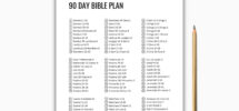 90 Day Bible Reading Plan Bible Plan Printable Start To Finish