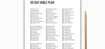 90 Day Bible Reading Plan Bible Plan Printable Start To Finish Beginning To End Faith Christian Study Journal US Letter A4 A5 Etsy