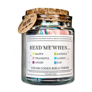 90 Day Printable Pastel Colors Inspirational Spanish Languages Read Me When Feeling Bible Sealed Glass Verse