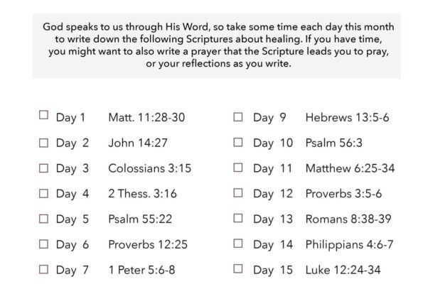 A 15 Day Scripture Writing Guide For Worry And Anxiety Printable Download Free