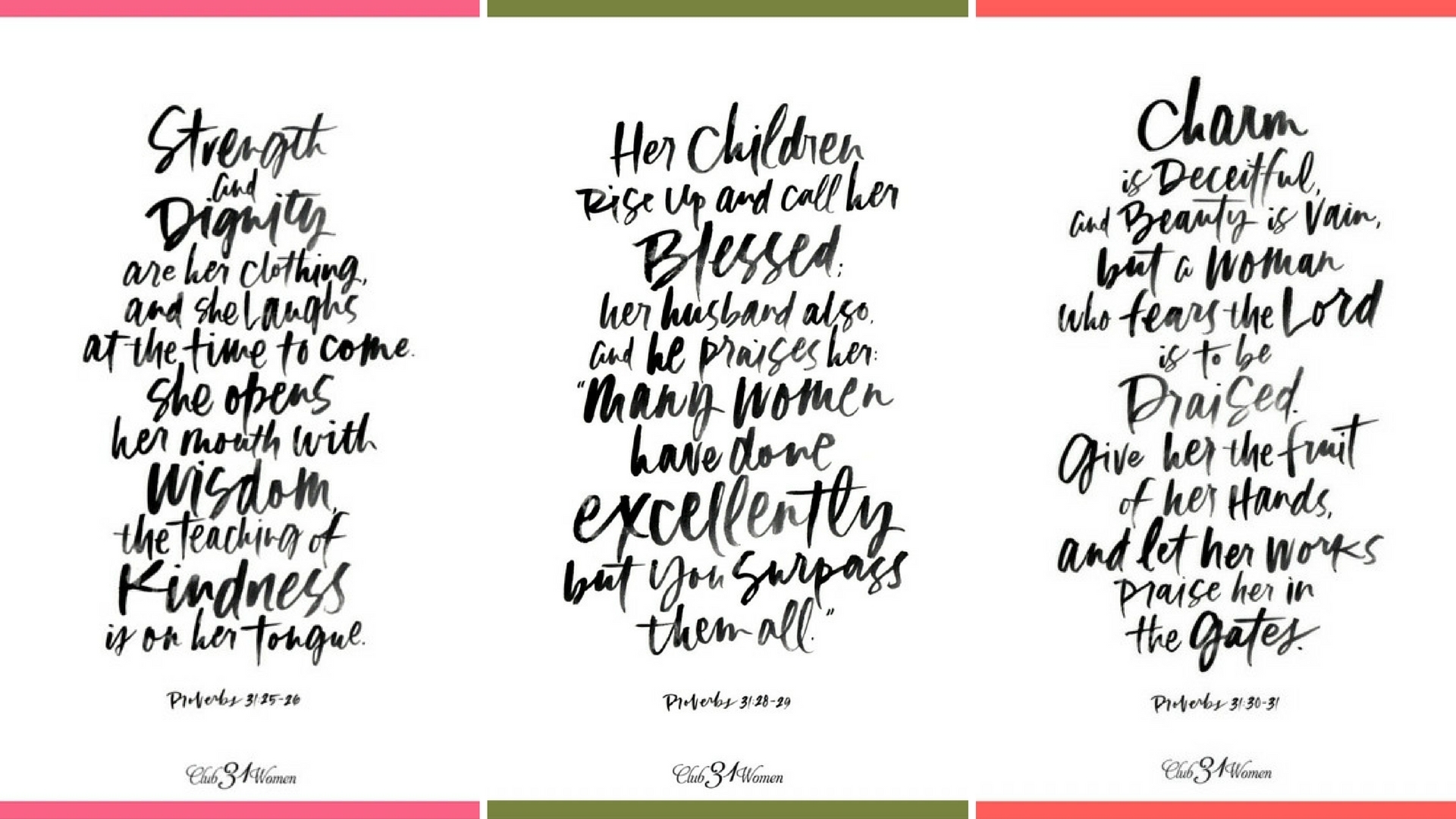 A Lovely Proverbs 31 Printable A Woman To Be Praised Club31Women
