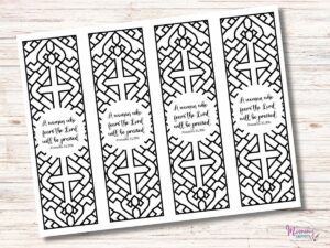 A Printable Bookmark To Color For Mother s Day Or Just Because
