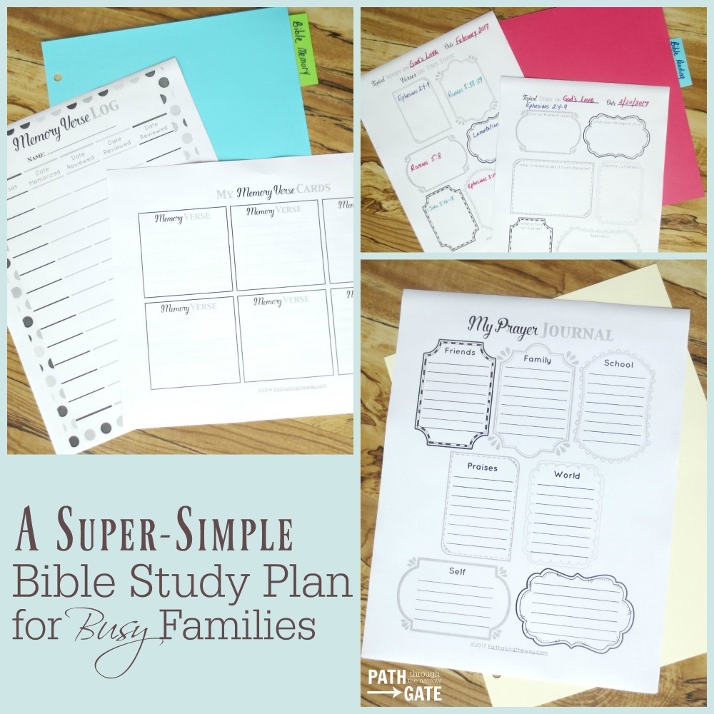 A Super Simple Family Bible Study Plan For Busy Families Kids Bible Teacher