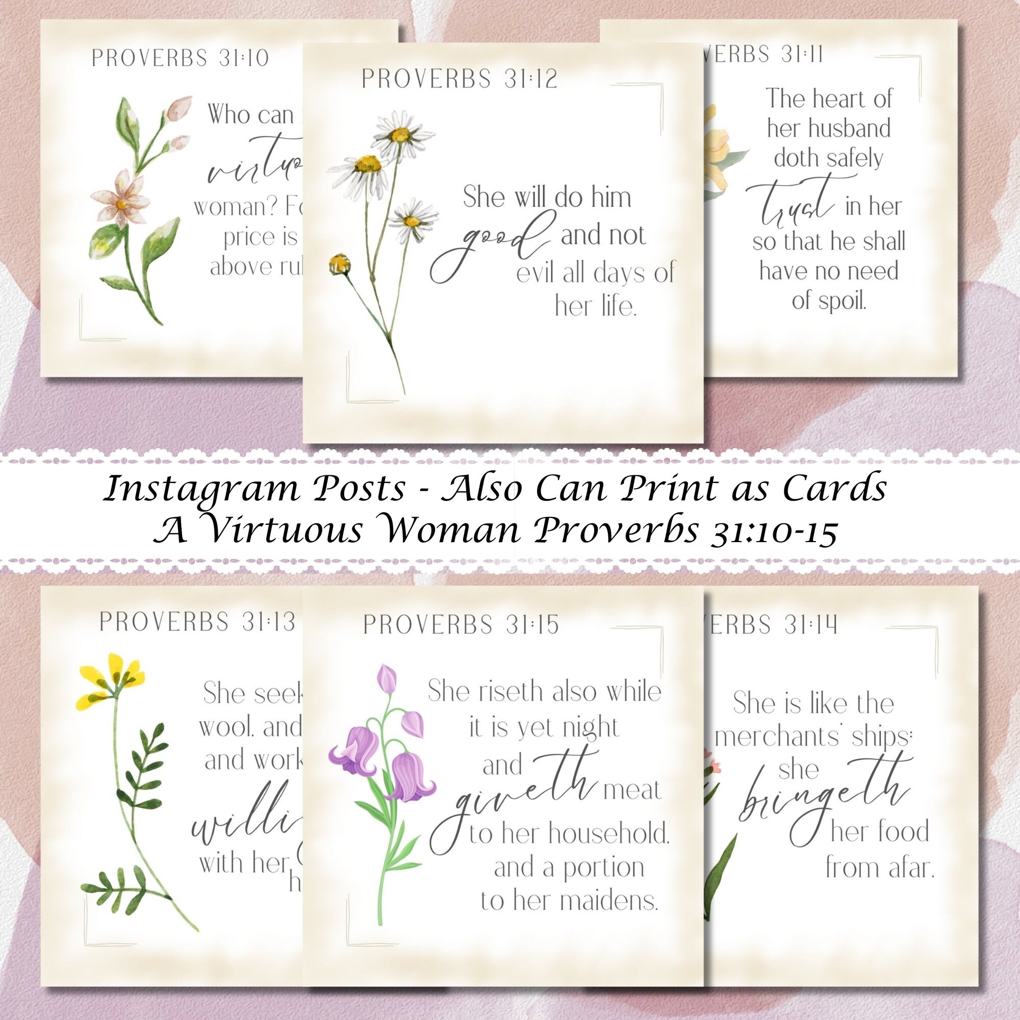 Virtuous Woman Bible Study Printable