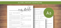 A5 Bible Reading Tracker Chapter By Chapter Checklist Daily Bible Study Plan Christian Printable Planner Inserts Daily Reading Log Etsy