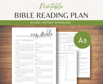 A5 Bible Reading Tracker Chapter By Chapter Checklist Daily Bible Study Plan Christian Printable Planner Inserts Daily Reading Log Etsy