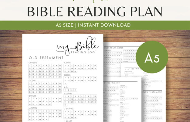 A5 Bible Reading Tracker Chapter By Chapter Checklist Daily Bible Study Plan Christian Printable Planner Inserts Daily Reading Log Etsy