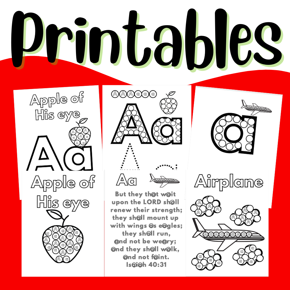 Printable Bible Alphabet Preschool