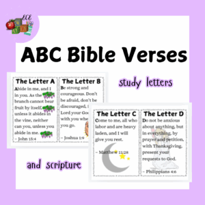 ABC Bible Verses Alphabet And Scripture Classful