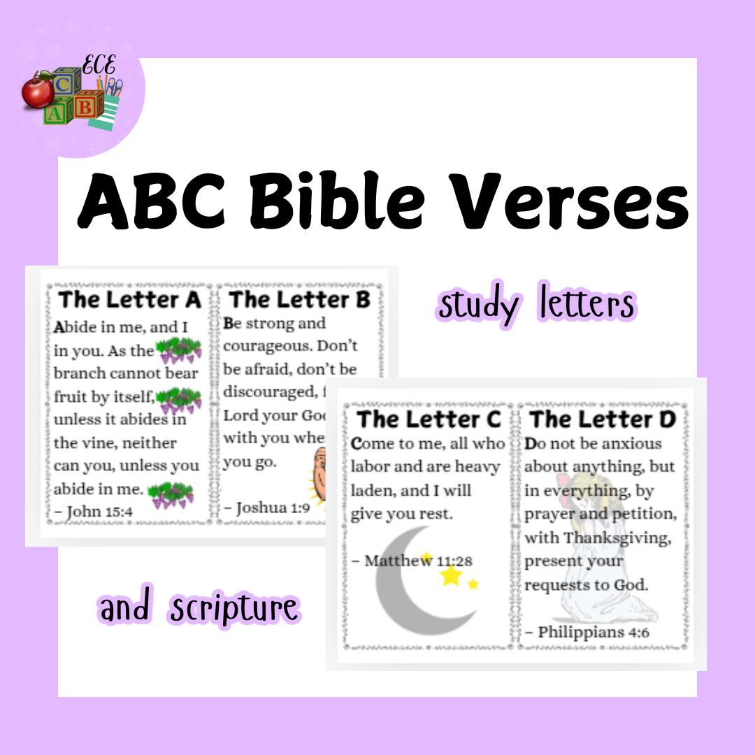 ABC Bible Verses Alphabet And Scripture Classful