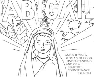 Abigail Coloring Page Ministry To Children