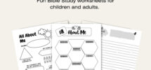 About Me Worksheet Bible Study Worksheet Children s Bible Study All About Me Bible Study Bible Study Guide Bible Study Template Etsy